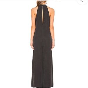 Bella Dahl | Black Sleeveless Velvet Jumpsuit, Sz M